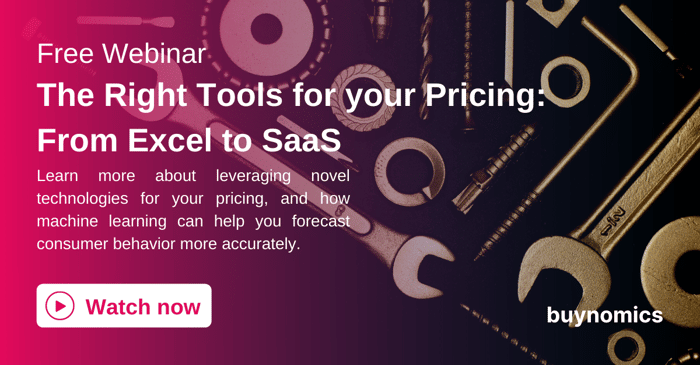 Webinar: The Right Tools for your Pricing: From Excel to SaaS